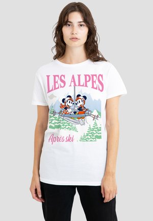 Disney, MICKEY MOUSE LES ALPES - Print T-shirt - white