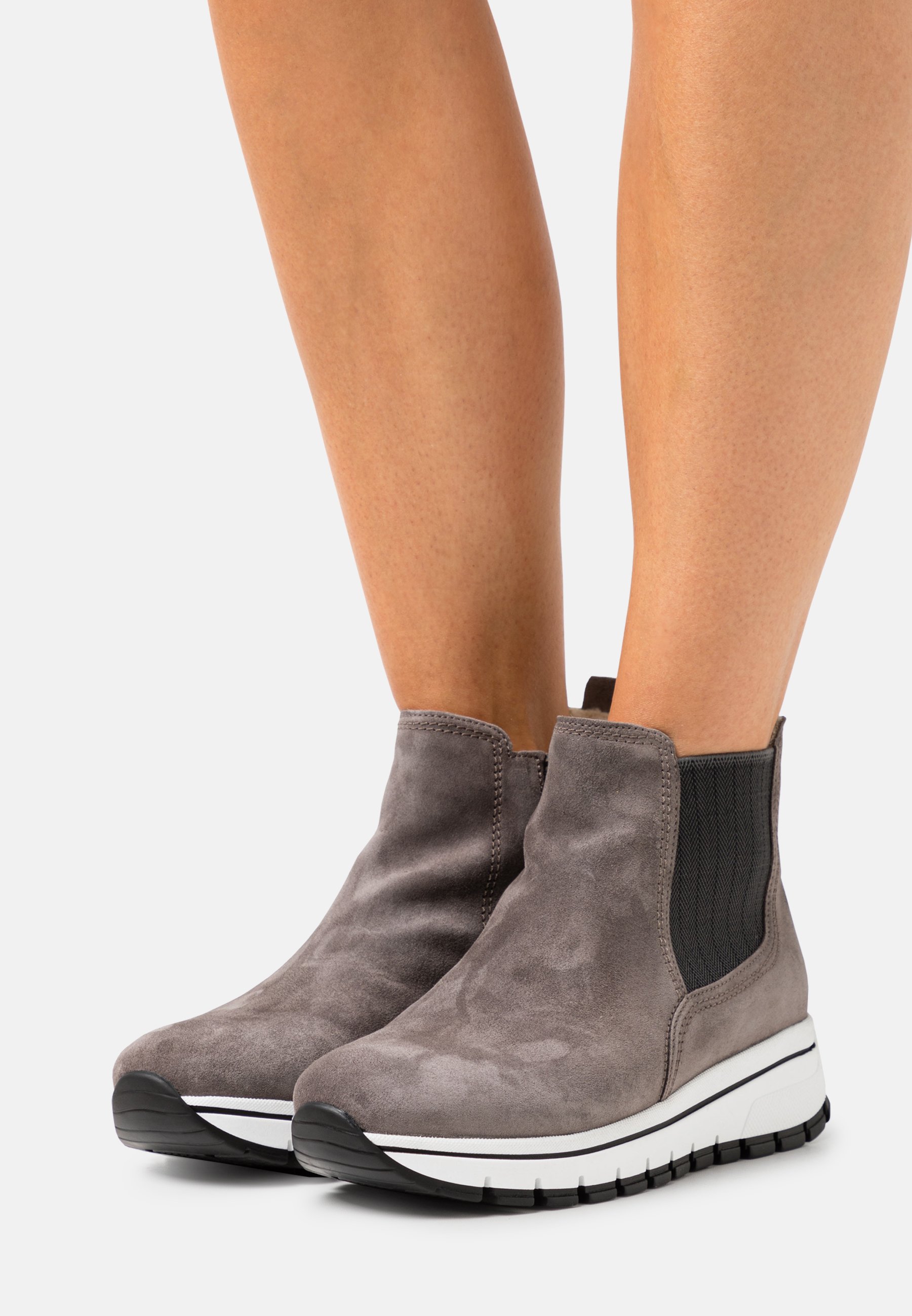 Gabor Botines con plataforma - grey/gris - Zalando.es