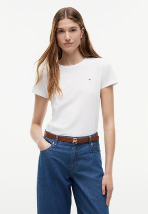 Tommy Hilfiger HERITAGE CREW NECK TEE - T-shirt basic - classic white
