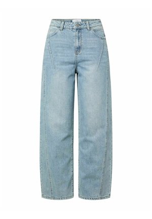 YAS, JEANS YASSKY HW BARREL - Wide leg - light blue denim