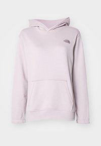 Felpa rosa realizzata in morbido misto cotone, con tasca frontale, cappuccio e un piccolo logo sul petto. Caratterizzata da polsini e orlo a coste.