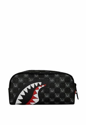 Sprayground, ASTUCCIO SHARKS IN PARIS WTF BUBBLY BLACK CHECK POUCH UNISEX - Monedero - nero