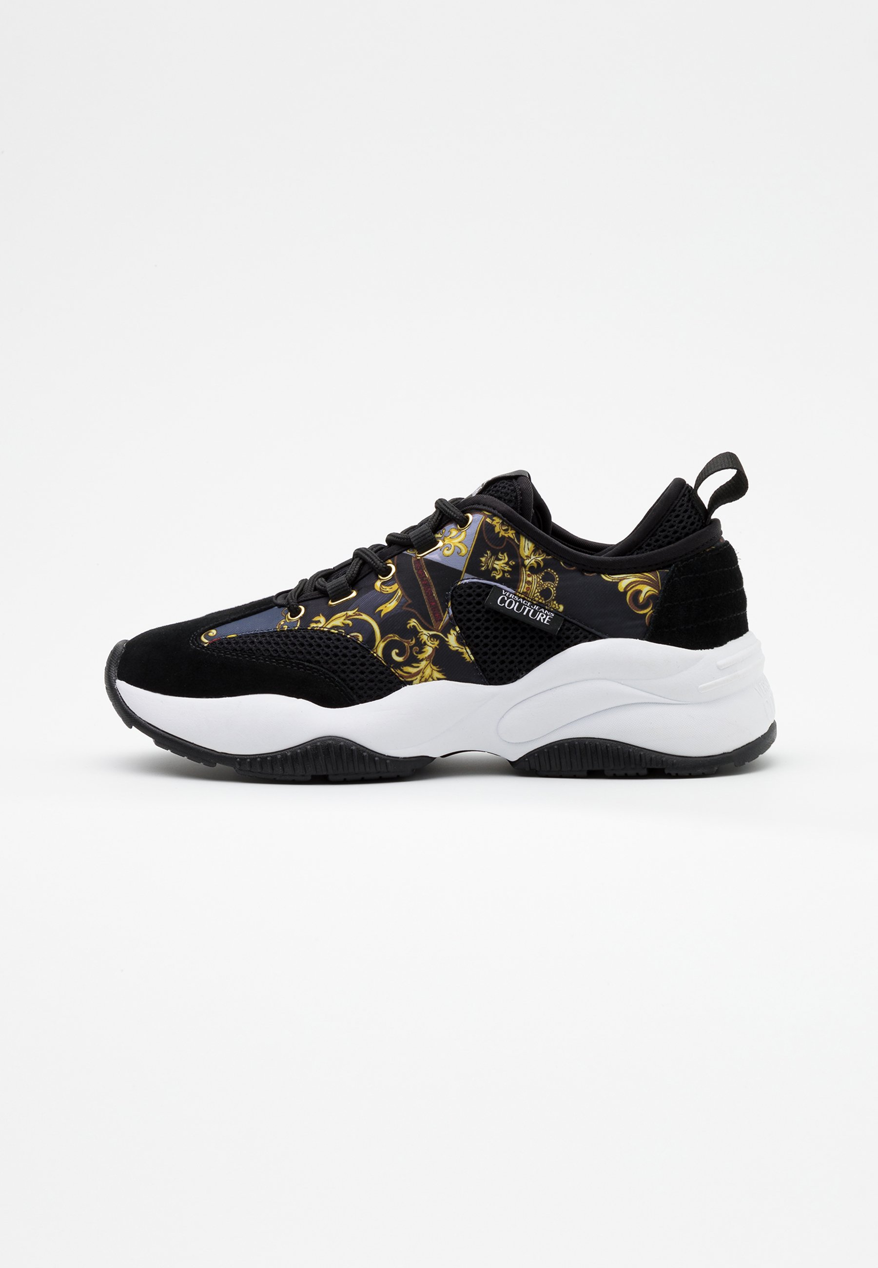 black and gold versace trainers