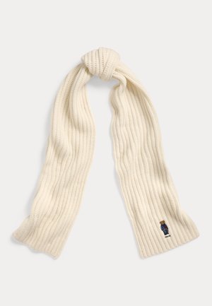 POLO BEAR RIB-KNIT SCARF - Sciarpa - cream