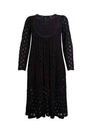 YOEK, YOEK DAMEN KLEID MIT LANGARM - Skjortekjole - black
