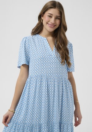 Cream, CRTIAH TIERED DRESS - Vestido informal - ethnic blue tile
