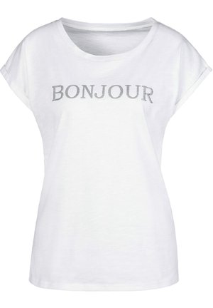 Vivance Print T-shirt - weiß