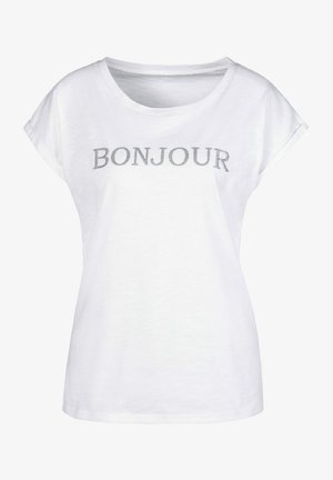 Vivance, Print T-shirt - weiß
