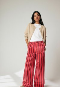 Next ON STRIPE WIDE LEG - Housut - red