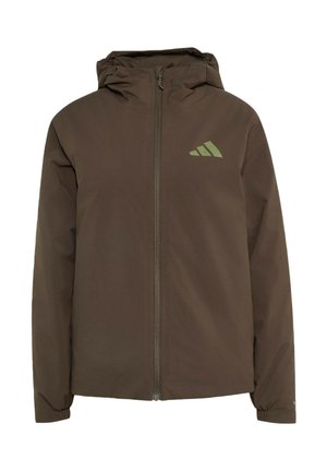 adidas Sportswear, ADIDAS SPORTSWEAR TERREX MULTI ESSENTIALS CLIMAPROOF INSULATED HOODED JAC - Impermeable - shadow olive