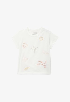 Monoprix, T-shirt imprimé - naturel