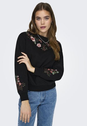 ONLY Onlbrooke Felpa Donna Con Stampa Fiori - Maglia Di Tuta Manica Lunga, Cotone E Poliestere - Foto 4