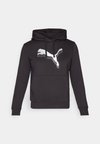 HOODIE - Hanorac - black/metallic silver