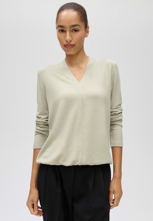 OPUS, OPUS LANGARMSHIRT SANINA SOFT - T-shirt à manches longues - soft matcha