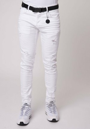 Project X Paris EFFET USÉ AVEC - Jeans slim fit - blanc