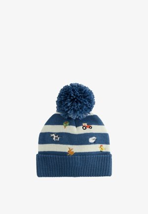 Next, EMBROIDERED POM BEANIE - Gorro - blue farm