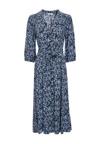 600 $ Fiori Di Lusso Chemise En Coton Bleu Foncé - Slim - (FDL3222517