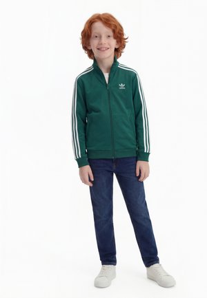 adidas Originals FIREBIRD JUNIOR UNISEX - Φούτερ με φερμουάρ - green/white