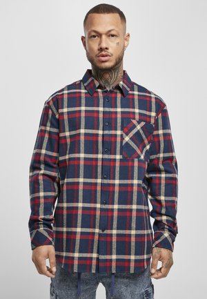 Shirt - navy red