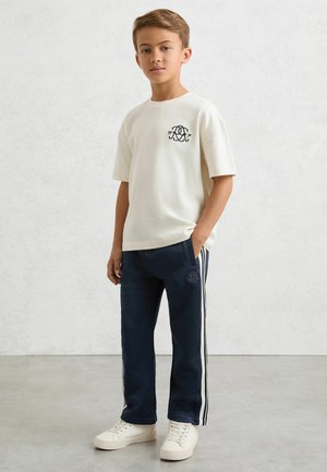 Reiss, FOSTER MONOGRAM SIDE-STRIPE JOGGERS - Pantalones deportivos - navy blue