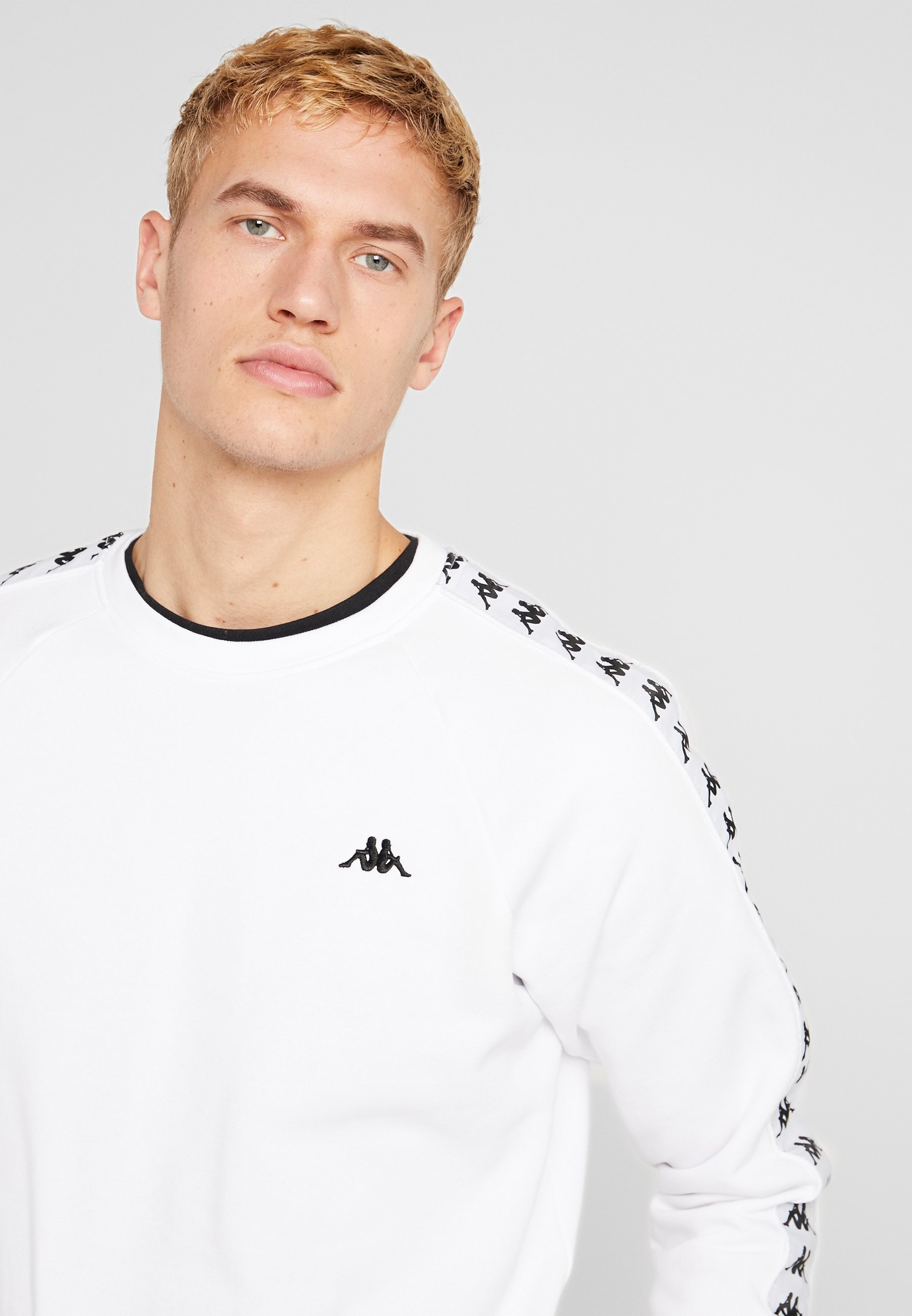 Kappa GOLOR Sweatshirt bright white Zalando.at Kappa SERTUM Sweatshirt white Zalando.at