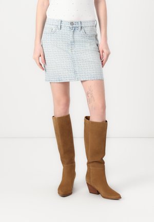 HIGH RISE MINI SKIRT - Minihame - signatr logo