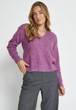 Desires GEA V-NECK - Neule - bodacious pink