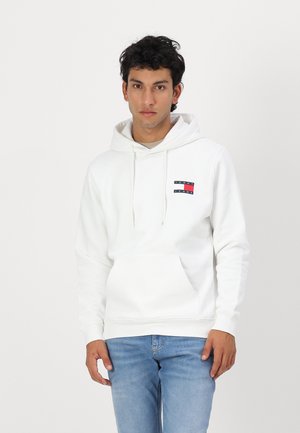 REG ESSENTIAL FLAG HOOD - Hættetrøje - white