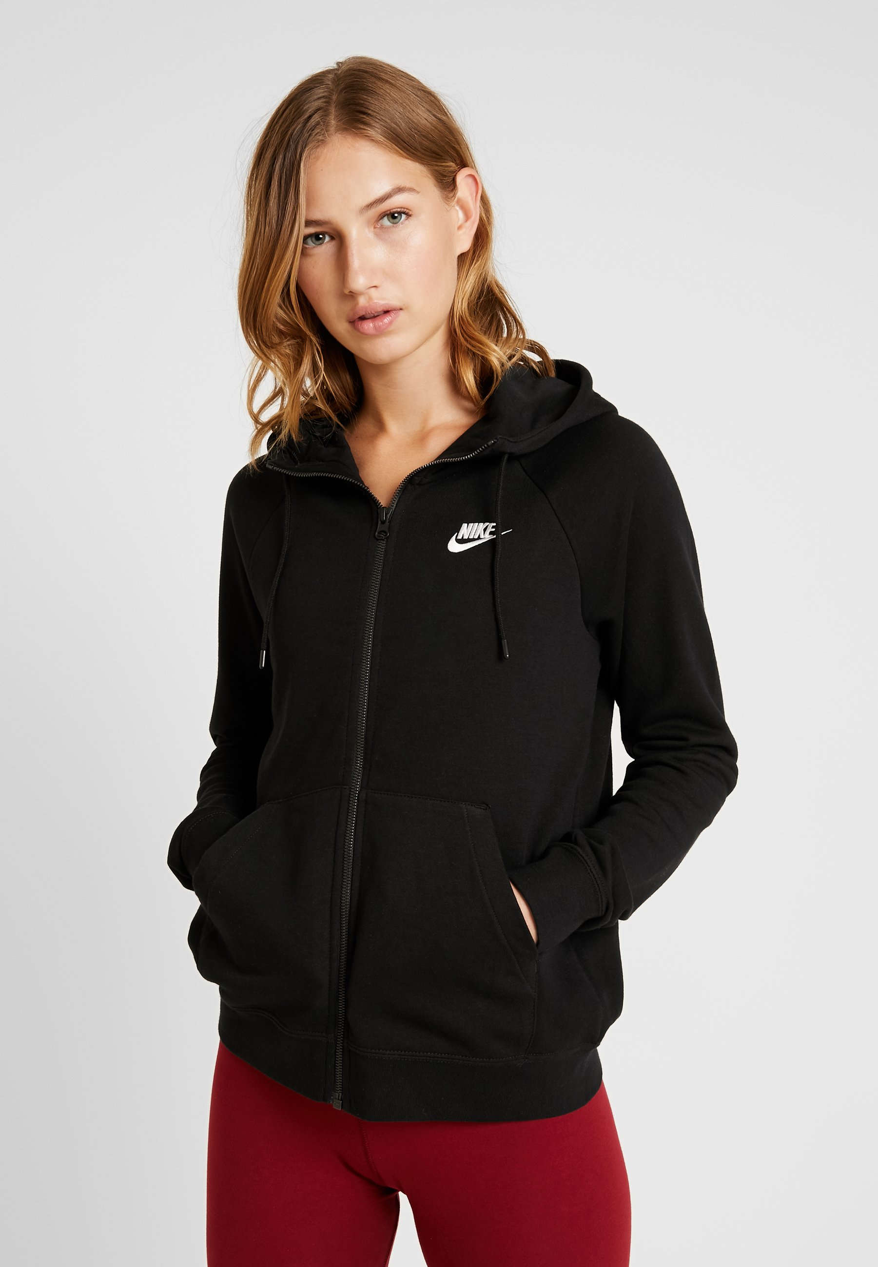 womens white nike zip up hoodie