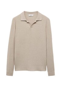 Majica z dolgimi rokavi - beige