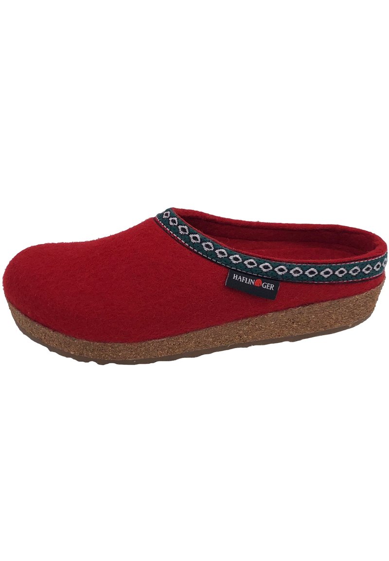 Haflinger GRIZZLY FRANZL - Slippers - rubin