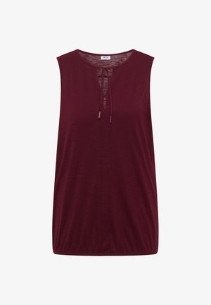 Cecil, TOP WITH SPLIT NECK AND TIES - Top - red wine