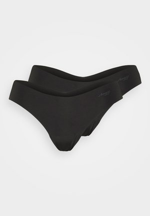 Sloggi HIPSTRING 2 PACK - Thong - black