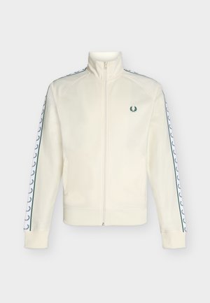 Fred Perry, CONTRAST TAPE  - Sweater met rits - ecru