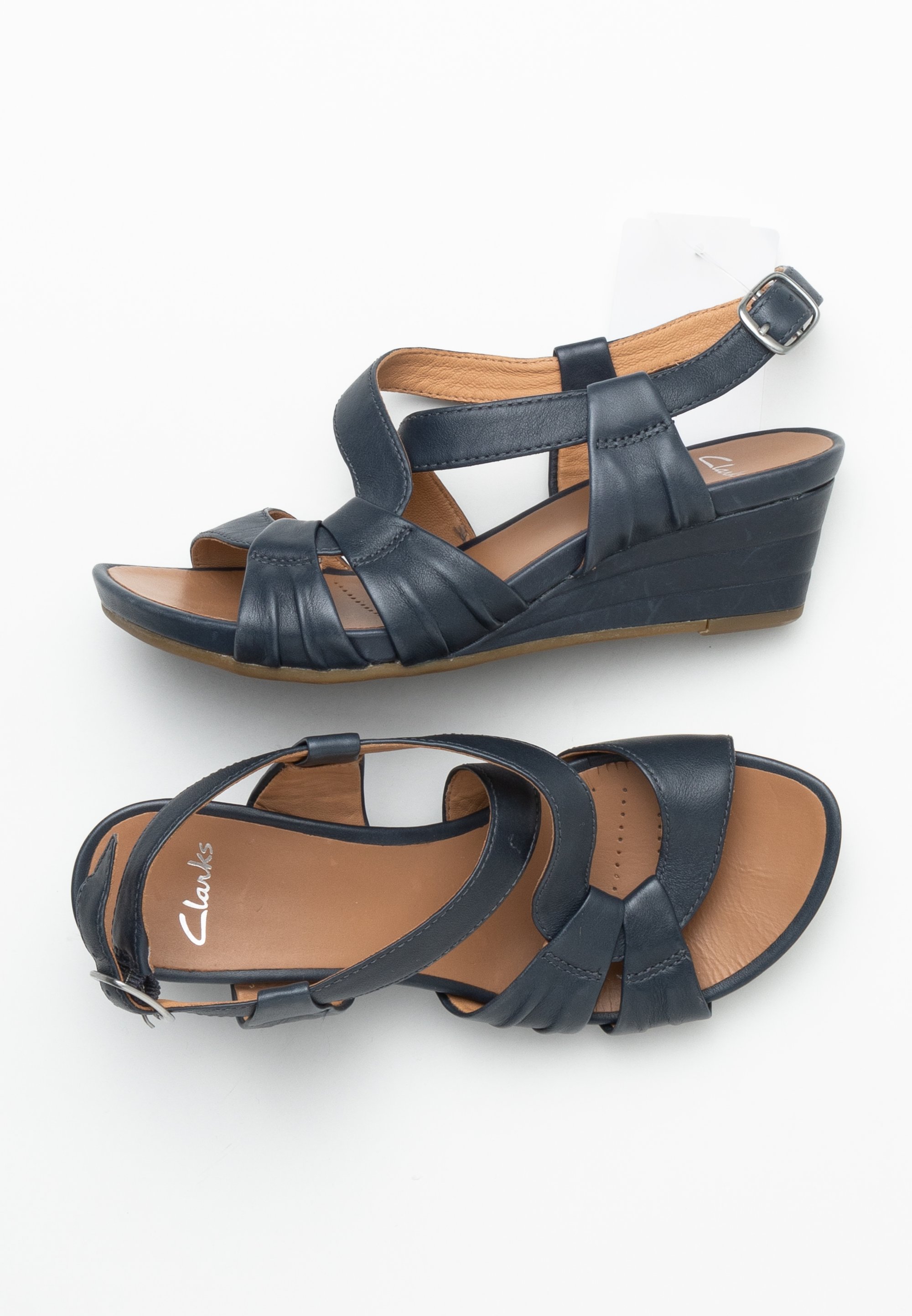 Clarks Wedge sandals blue (Pre-owned)