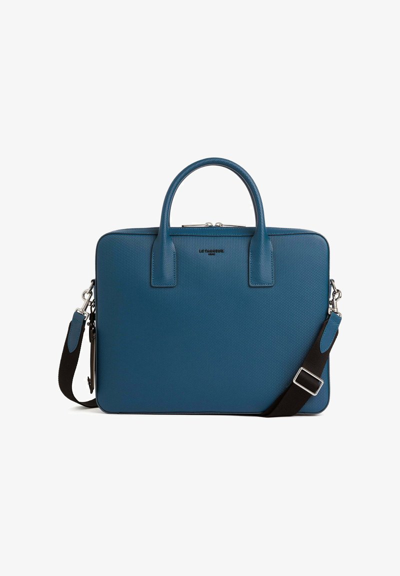 Le Tanneur EMILE - Borsa porta PC - bleu paon noir