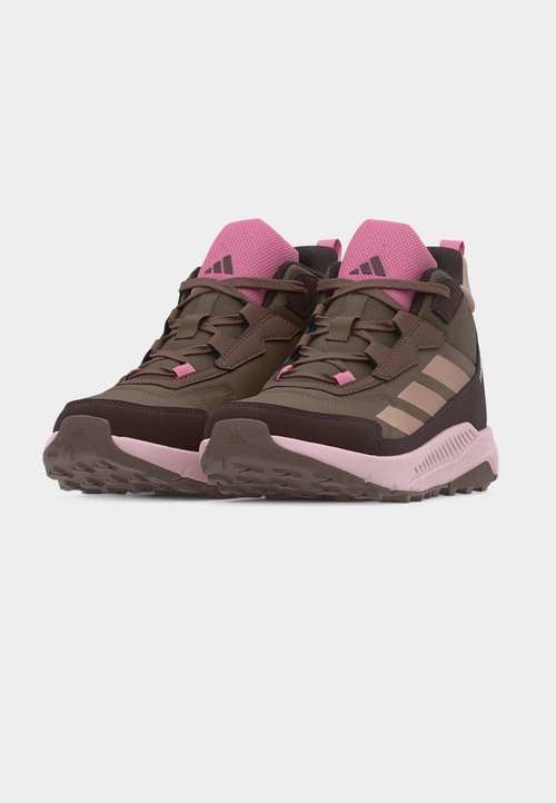 adidas ANYLANDER MID UNISEX - Hiking shoes - earth strata/taupe/aurora coffee — photo 3