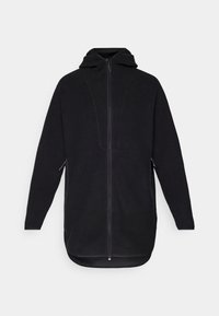 LONG ZIP - Fleece jacket - black