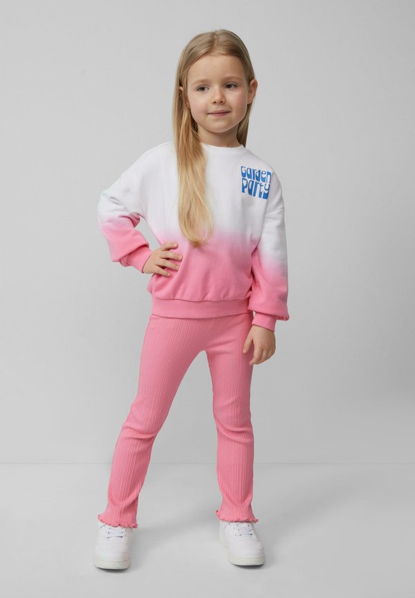 MIT PRINT UND FARBVERLAUF - Sweatshirt - weiß