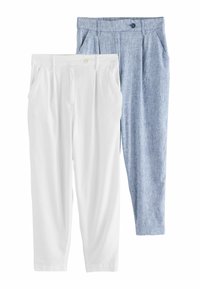 Next REGULAR FIT  2 PACK  - Nadrágok - white blue