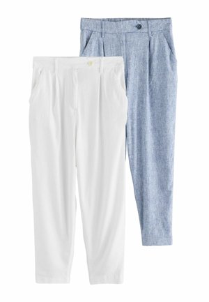 Next REGULAR FIT  2 PACK  - Housut - white blue
