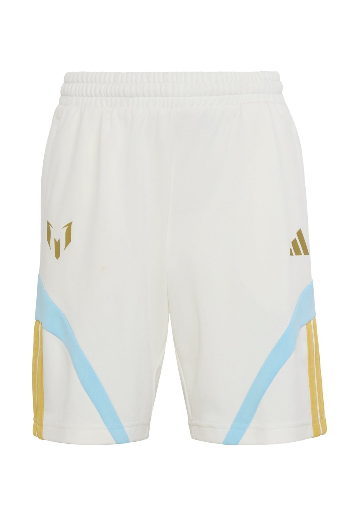 adidas MESSI HOUSE OF TIRO SHORTS KIDS - Sports shorts - off white ice blue