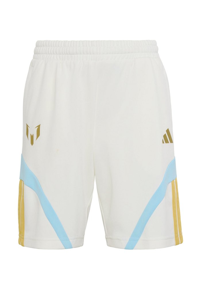 adidas MESSI HOUSE OF TIRO SHORTS KIDS - Pantalón corto de deporte - off white ice blue