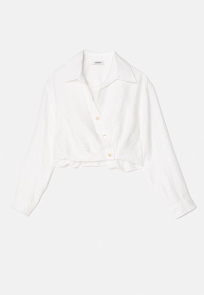 sandro CHEMISE YEKPA PRESSIONS - Blúzka so zapínaním na gombíky - blanc