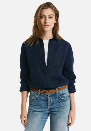 GANT Button-down blouse - evening blue