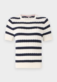 Unselected, ivory/dark night navy