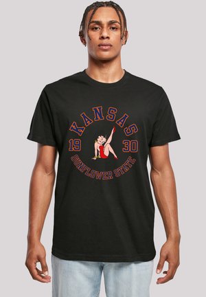 Print T-shirt - schwarz