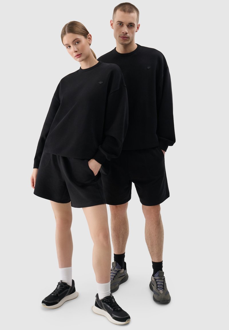 4F UNISEX - Short de sport - deep black