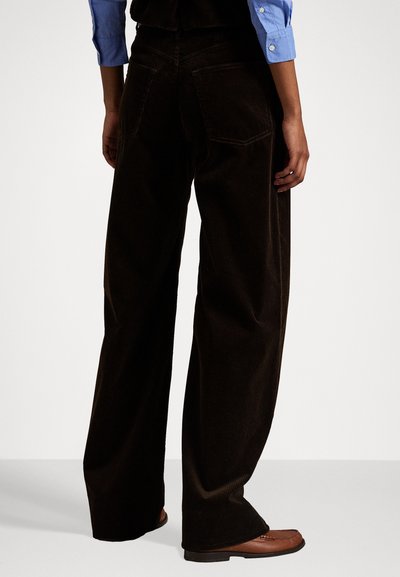Polo Ralph Lauren COTTON CORDUROY WIDE-LEG PANT - Püksid - dark beech