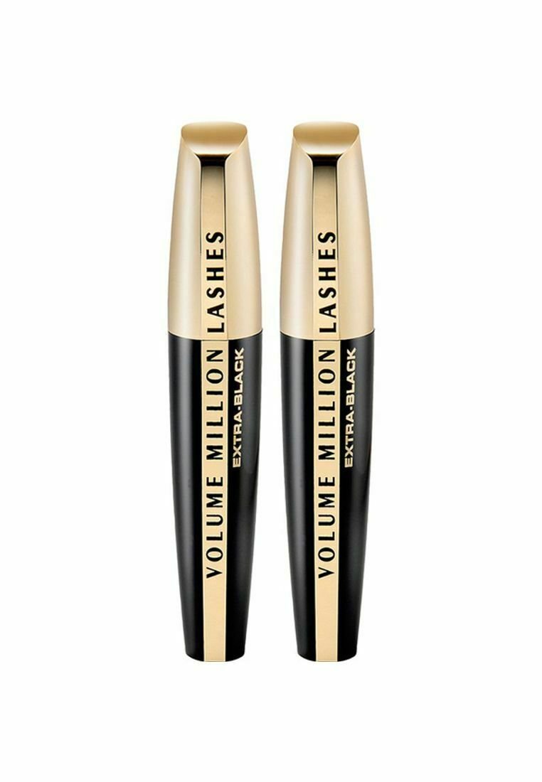 L'Oréal Paris - 2-PACK L'ORÉAL PARIS VOLUME MILLION LASHES MASCARA EXTRA BLACK 9ML - Mascara - black, Förstora